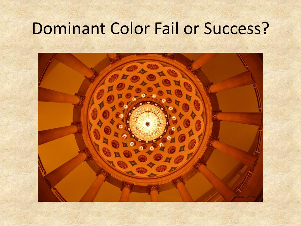Dominant Color Fail or Success Emma Coffman