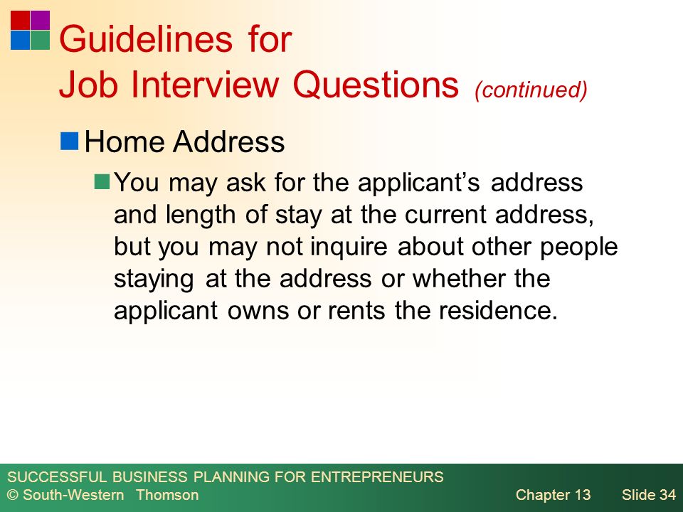 successful business planning for entrepreneurs south western interview questions to ask entrepreneurs