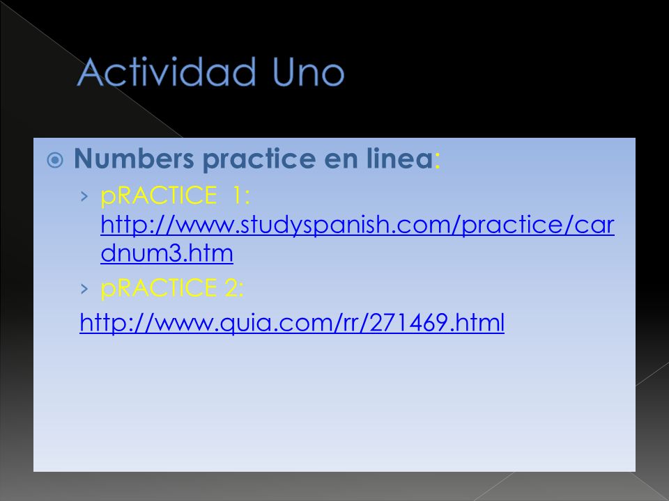 Numbers practice en linea : › pRACTICE 1:   dnum3.htm   dnum3.htm › pRACTICE 2: