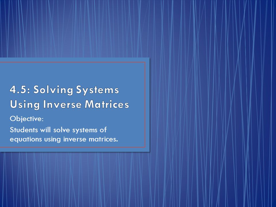 Resolve systems