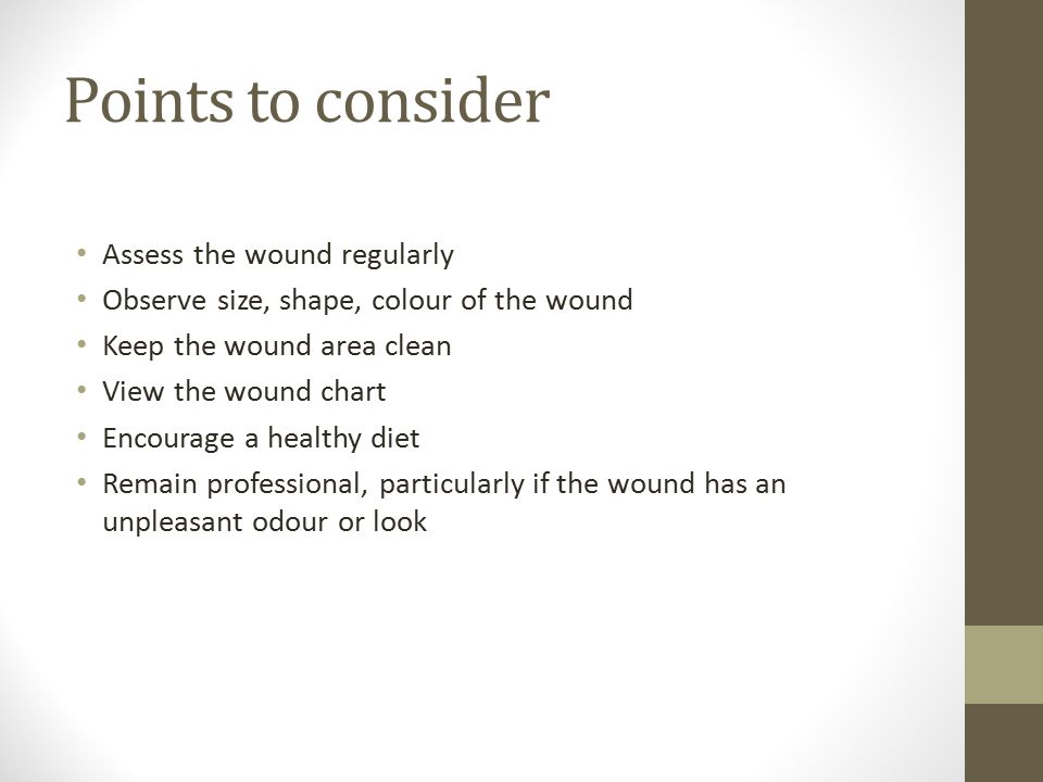 Wound Size Chart