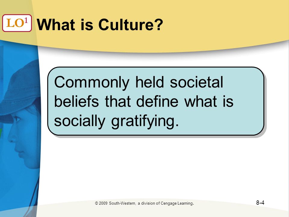 © 2009 South-Western, a division of Cengage Learning.8-4 What is Culture.