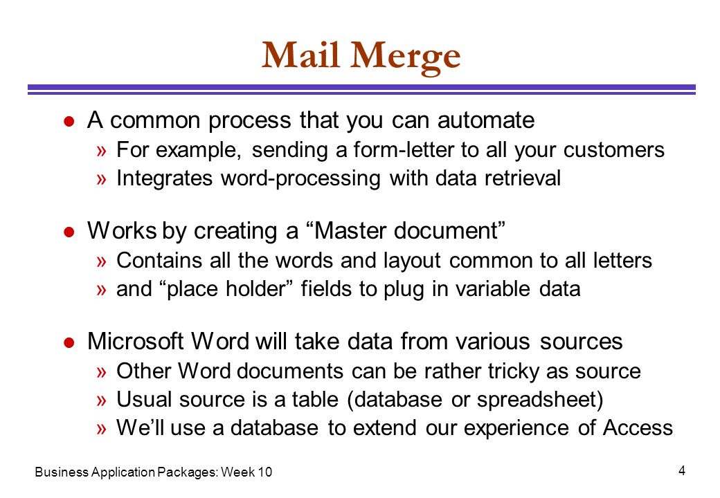 Business Application Packages Week 10 1 Business Application Packages 10 L Last Time Databases Part 2 The Relational Model Practical Forms And Ppt Download Business Application Packages Week 10 1 Business Application Packages 10 L Last Time Databases Part 2 The Relational Model Practical Forms And Ppt Download