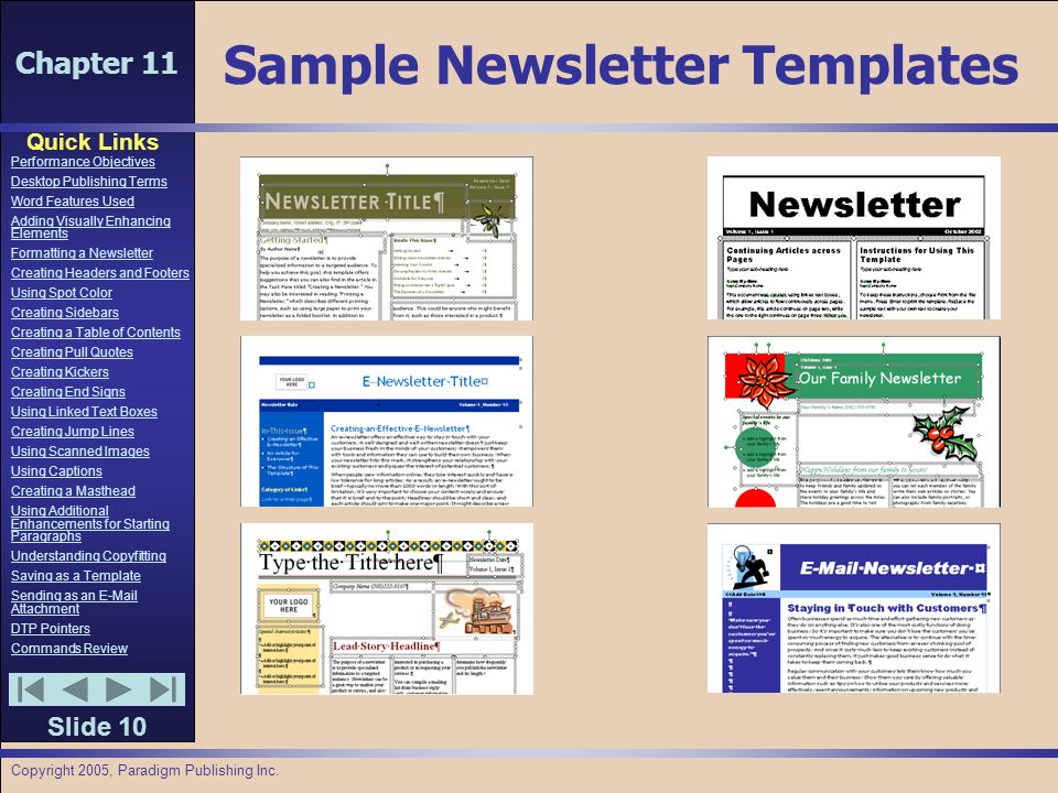 chapter 11 quick links slide 1 performance objectives desktop