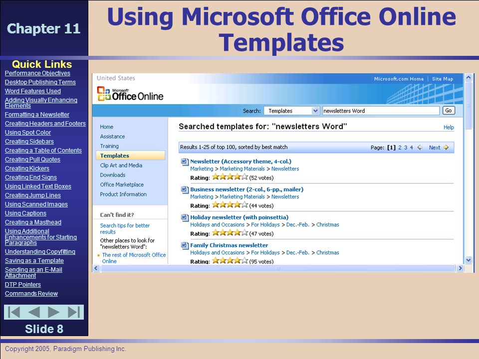 chapter 11 quick links slide 1 performance objectives desktop