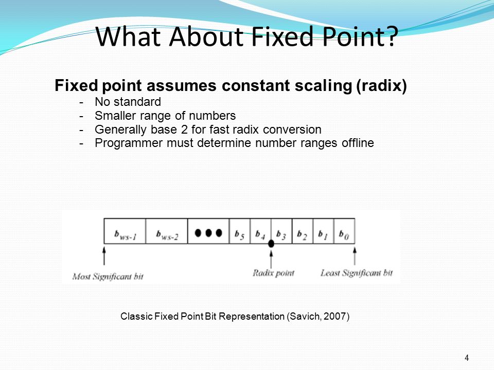 Floating Point vs. Fixed Point for FPGA 1. Applications Digital Signal  Processing -Encoders/Decoders -Compression -Encryption Control  -Automotive/Aerospace. - ppt download