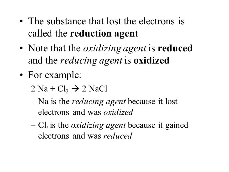 inorganic chemistry i reduction oxidation redox kun sri budiasih reducing agent