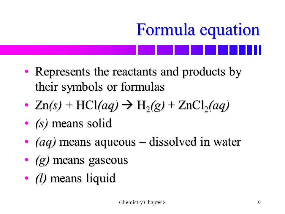 Chemistry Chapter 8 Chemical Equations And Reactions Ppt Download Chemistry Chapter 8 Chemical Equations And Reactions Ppt Download