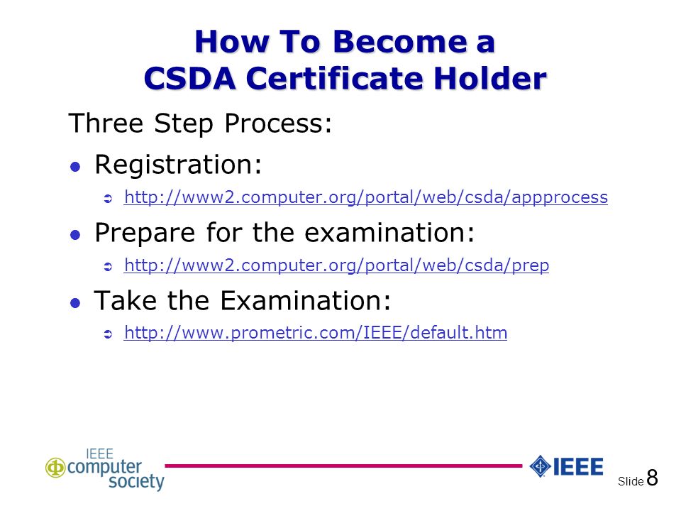 Certified Software Development Associate Slide 2 What Is The Ieee Computer Society L The Ieee Cs Was Established In 1946 Has Nearly 100 000 Members Ppt Download