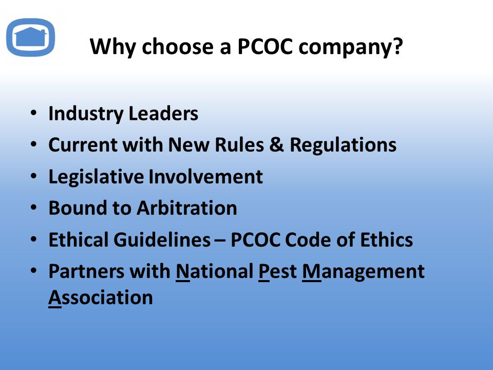 Why choose a PCOC company.