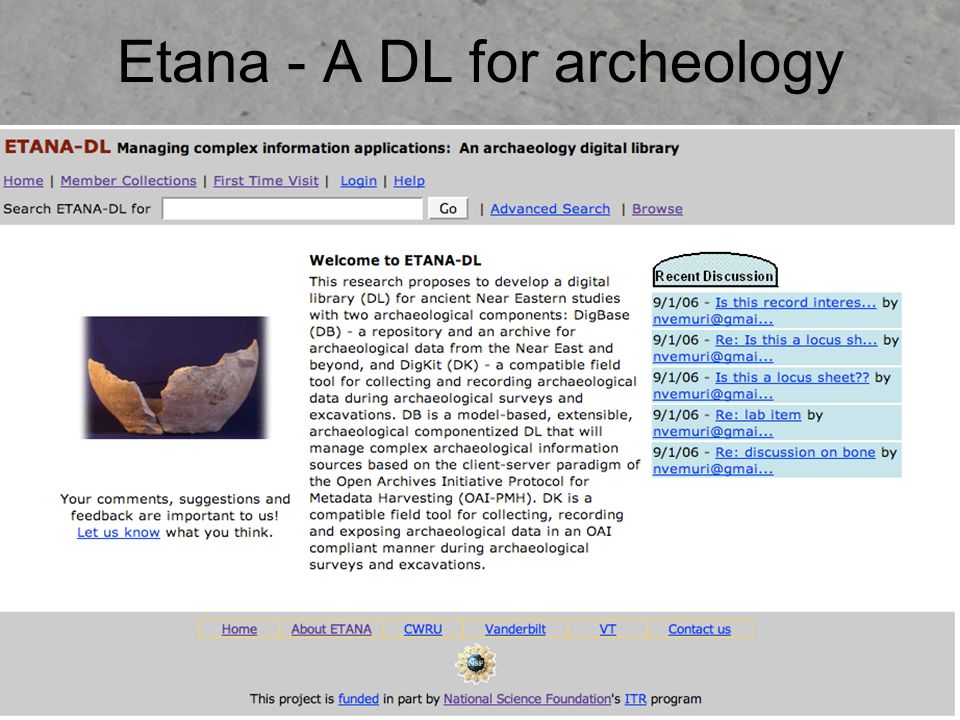 Etana - A DL for archeology