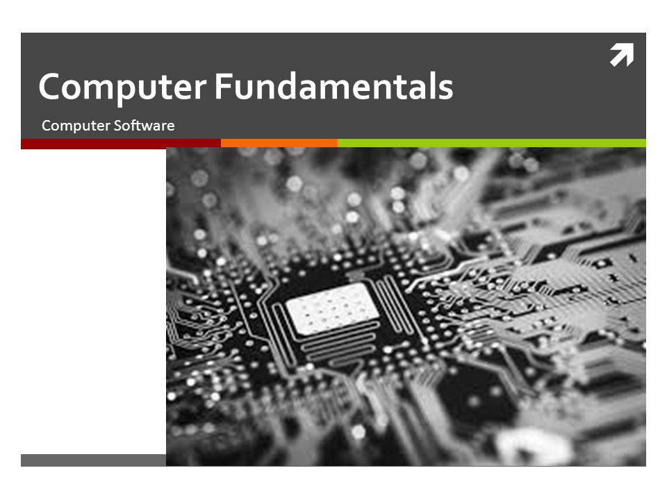  Computer Fundamentals Computer Software