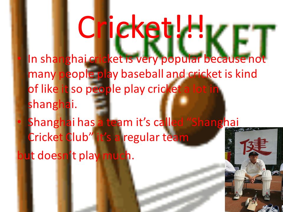 Cricket!!.