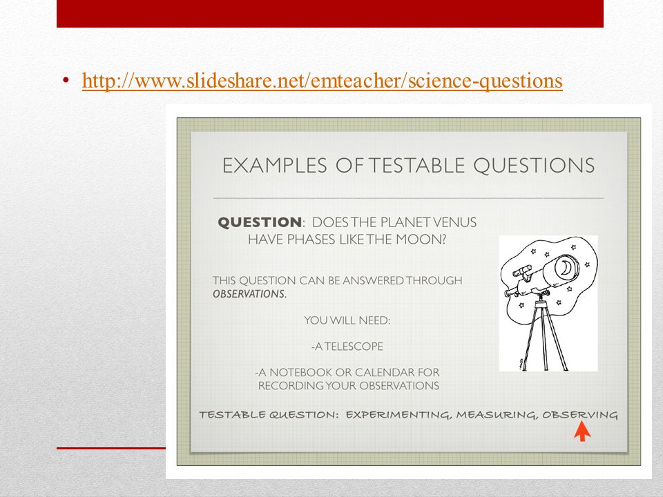 non scientific questions examples Testable questions vs. Non-testable questions sorting activity.
