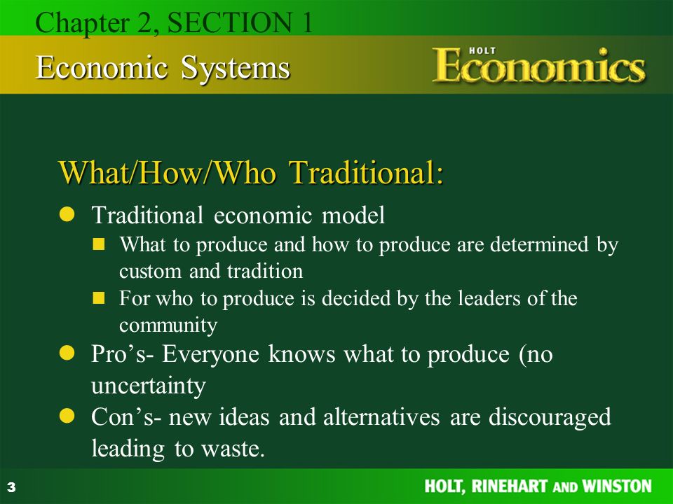 traditional economic system