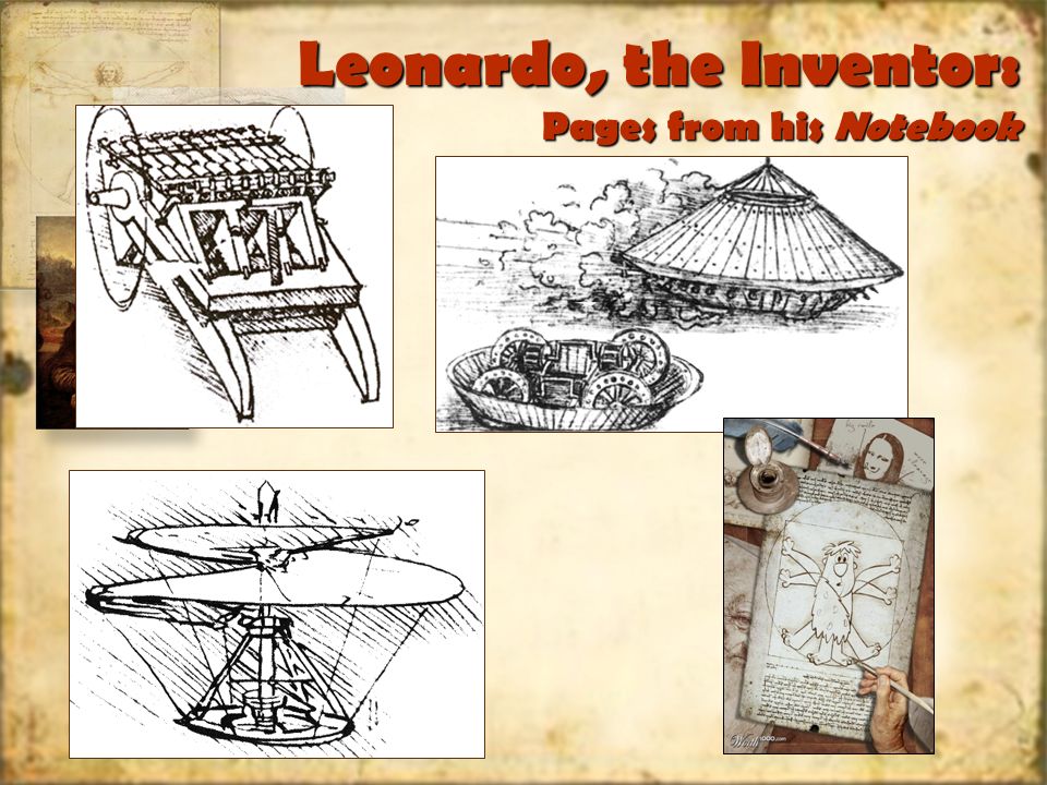 Leonardo, the Inventor: Pages from his Notebook