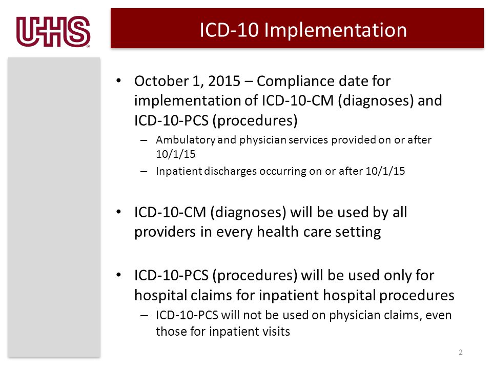 1 Uhs Inc Icd 10 Cm Pcs Physician Education General Surgery