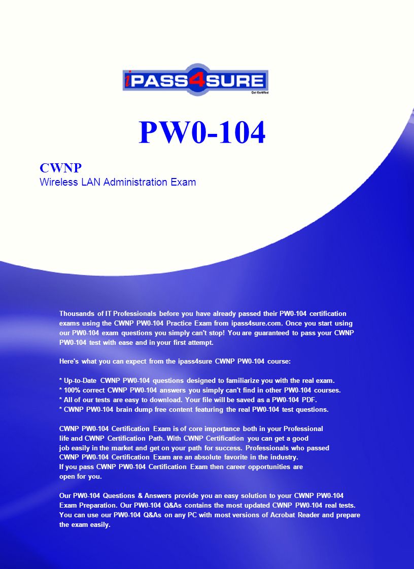 CWDP-304 Prüfungsinformationen