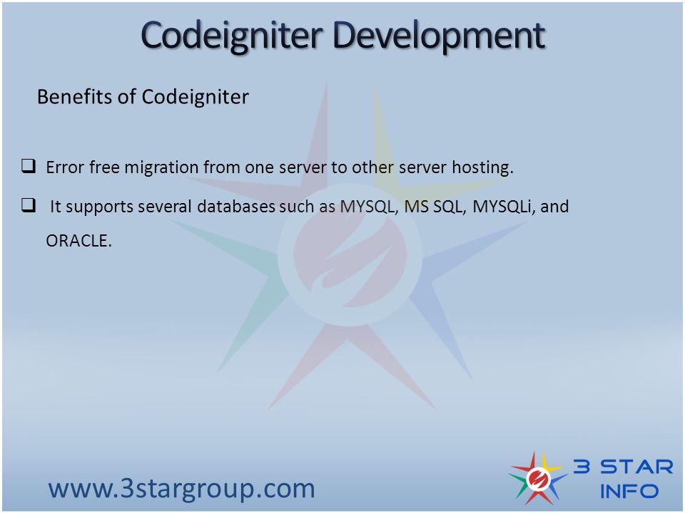  Error free migration from one server to other server hosting.