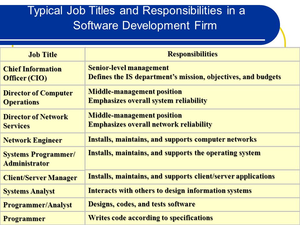 Career Opportunities In Information Technology There Are Four Main