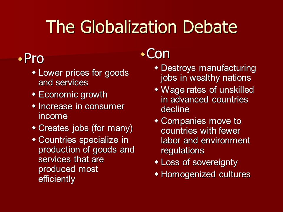 pro globalization