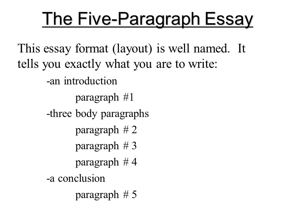 planning a five paragraph essay part a the introduction 3 paragraph essay format