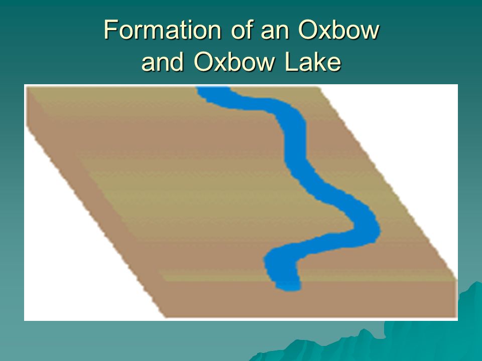 Formation of an Oxbow and Oxbow Lake