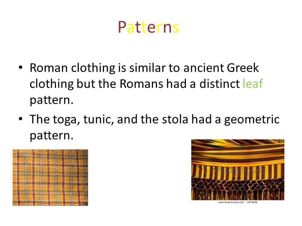 roman stola pattern