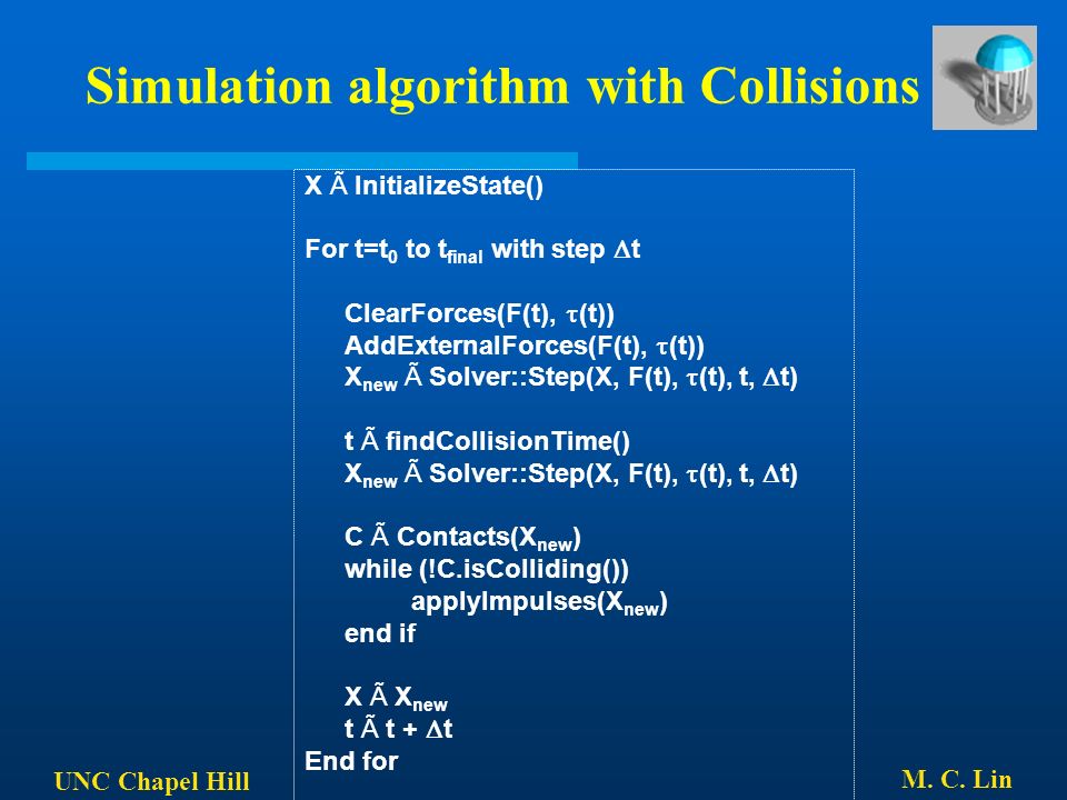 Unc Chapel Hill M C Lin Rigid Body Dynamics I An Introduction Ppt Download