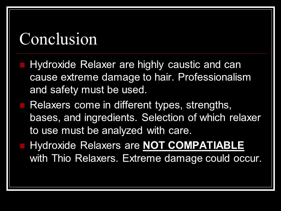 Hydroxide Relaxers Types Of Hydroxide Relaxers And The Chemical