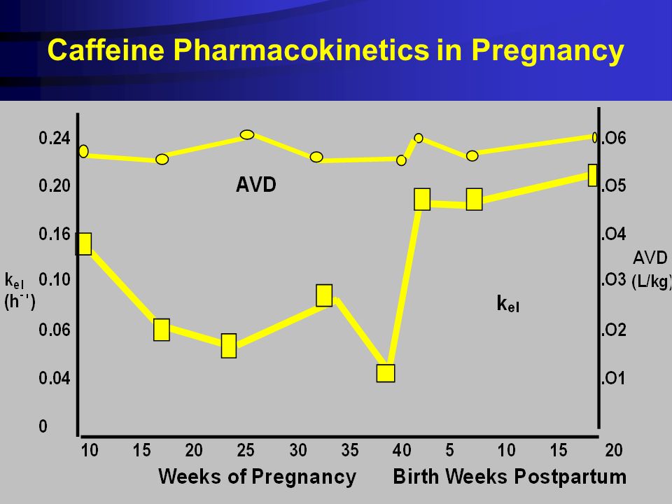 Caffeine Pharmacokinetics in Pregnancy