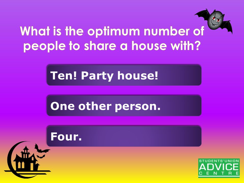 What is the optimum number of people to share a house with.