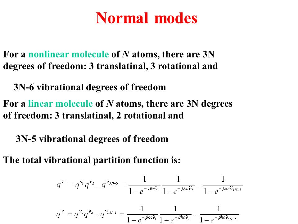 Fundamental Relations The Thermodynamic Functions The Molecular Partition Function Using Statistical Thermodynamics Mean Energies Heat Capacities Equation Ppt Download