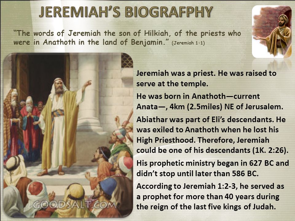 Qué significa jeremías