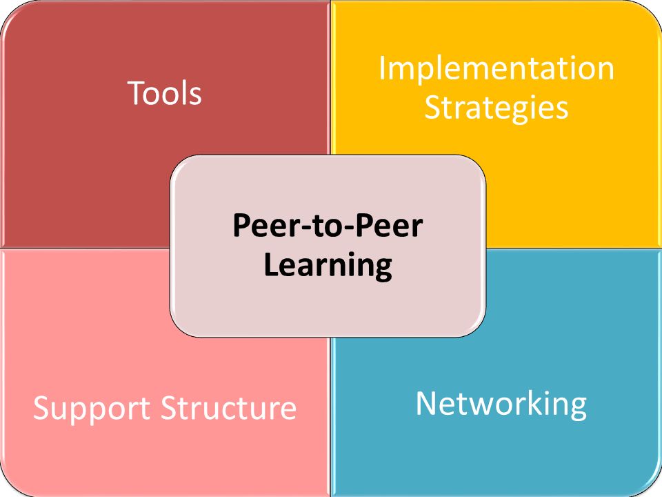 24 Tools Implementation Strategies Support Structure Networking Peer-to-Peer Learning
