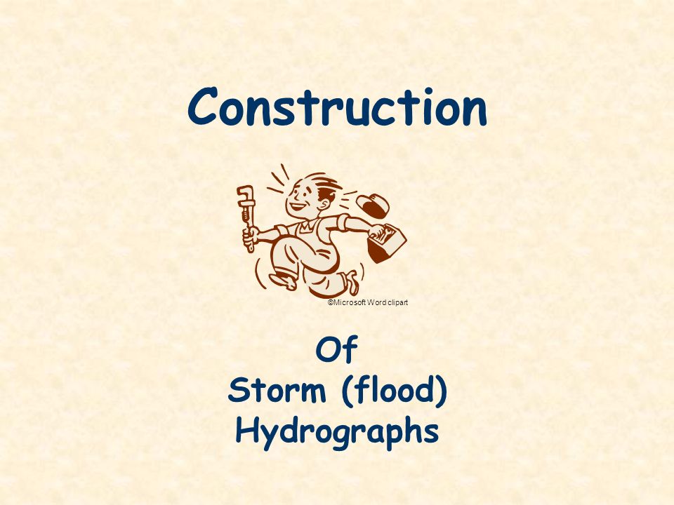 Construction Of Storm (flood) Hydrographs ©Microsoft Word clipart