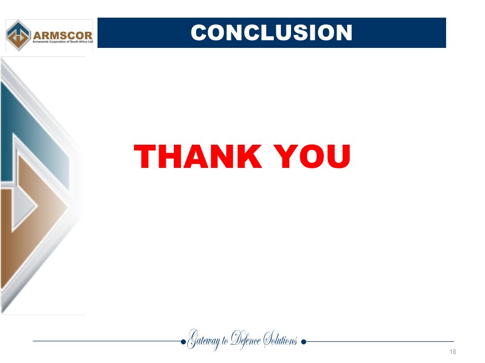 CONCLUSION THANK YOU 18