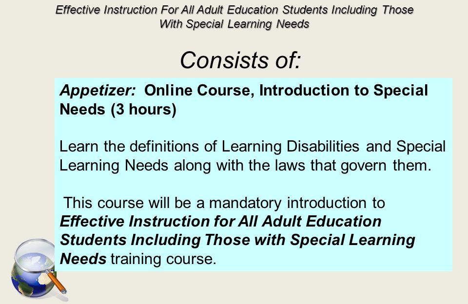 Effective Instruction For All Adult Education Students Including