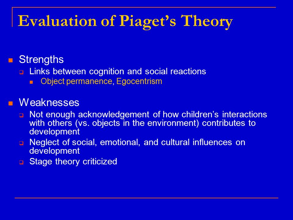 Cognitive Development Piaget Schemas action plans based on