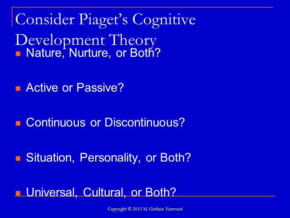 is piaget's theory continuous or discontinuous