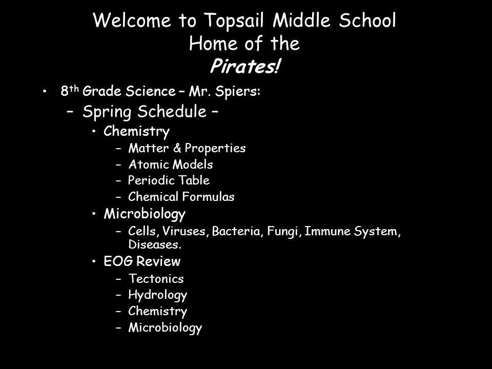 Welcome to Topsail Middle School Home of the Pirates.