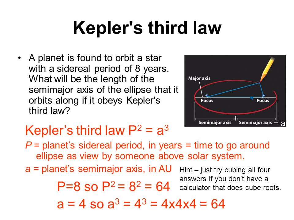 kepler s third law a planet is found to orbit a star with a sidereal