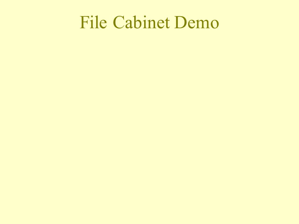 File Cabinet Demo