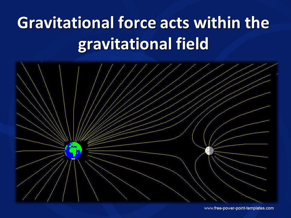 Replace it with your original text. Thrust Gravitational force acts within the gravitational field
