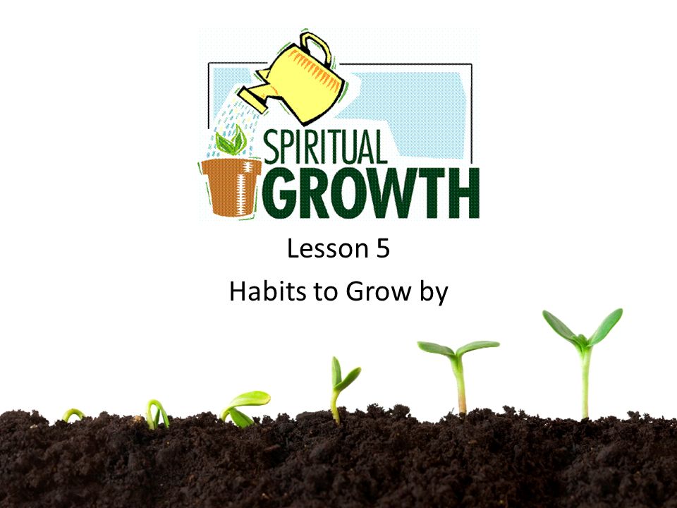 Lesson 5 Habits to Grow by