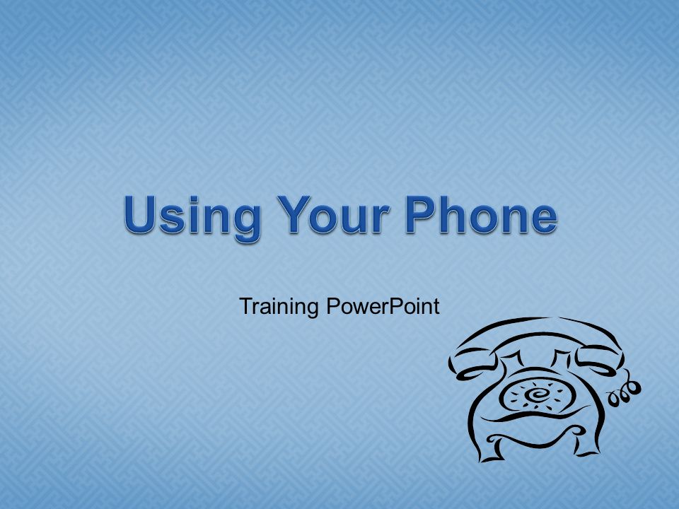 Training PowerPoint