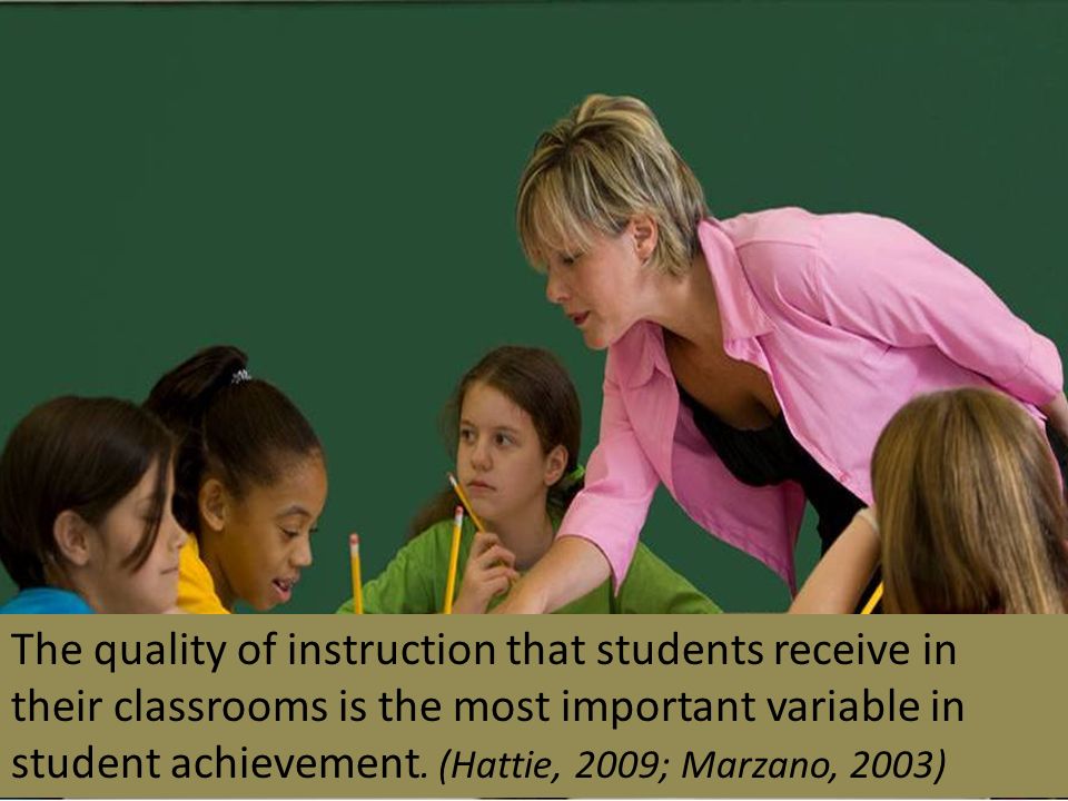 EVALUATION SYSTEMS FOR INSTRUCTIONAL PERSONNEL. 2 The quality of ...