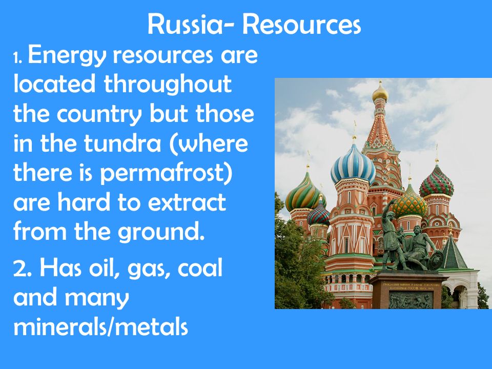 Russia- Resources 1.