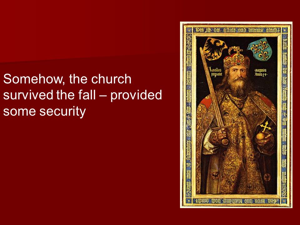 Somehow, the church survived the fall – provided some security