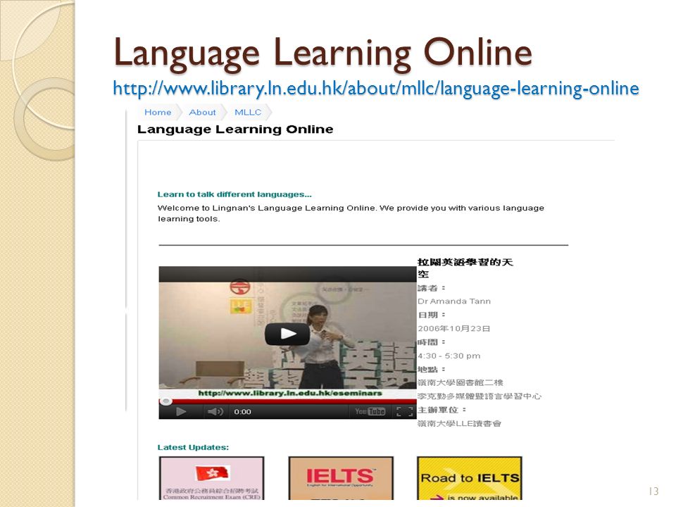 Language Learning Online   13